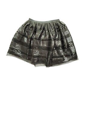 Cat & Jack Kid's Girl's Black Sequin Tulle Party Skirt.  Size Large 10/12